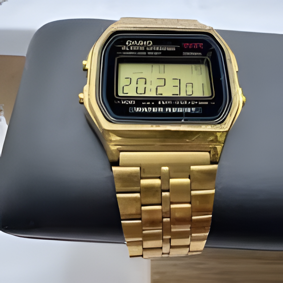 Vintage Digital Watch – Classic Retro Stainless Steel Strap LED Display Watch for Men & Women