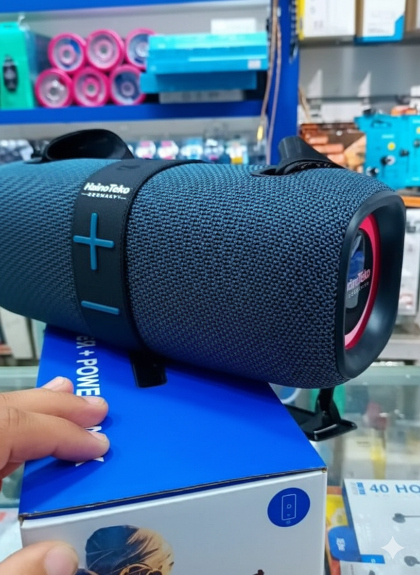 مكبر صوت لاسلكي محمول هاينو تيكو S105 - صوت جهير عميق واتصال بلوتوث