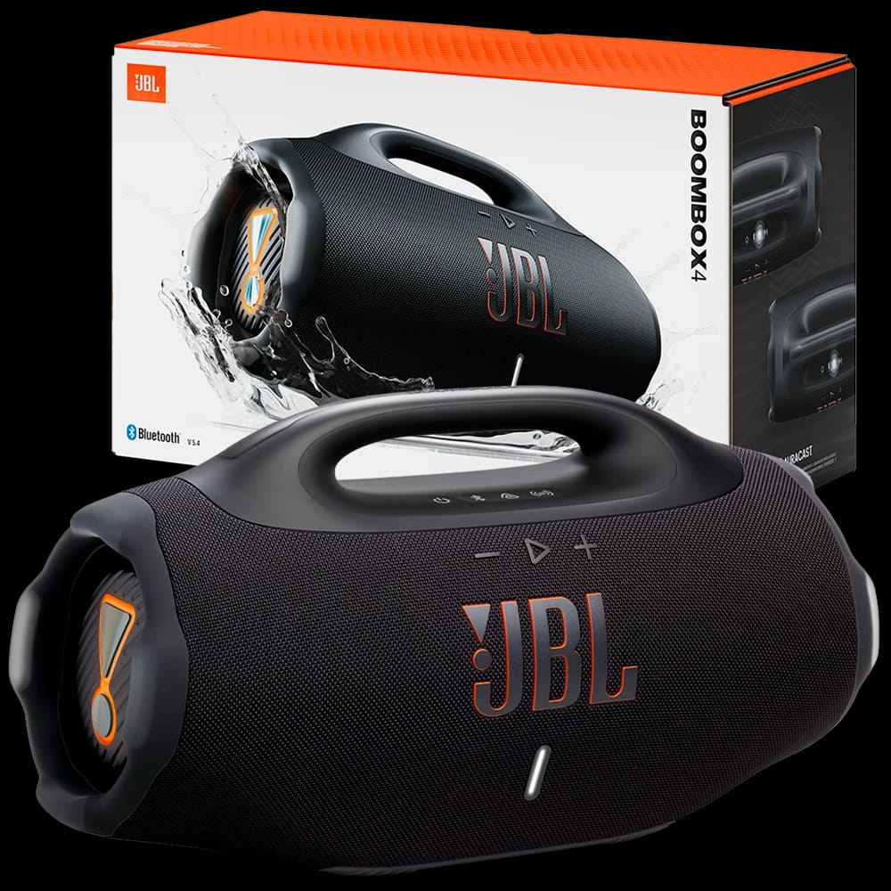 Boombox 4 Portable Bluetooth Speaker – Powerful Bass, Waterproof, 24H Battery