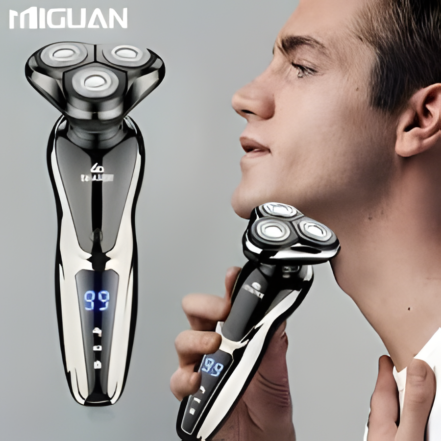 AKOVA 9D Electric Shaver – 3-in-1 Multifunctional Rechargeable & Washable Razor