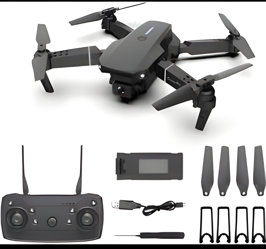 E88 Drone with HD Camera – Foldable WiFi FPV Quadcopter with Altitude Hold