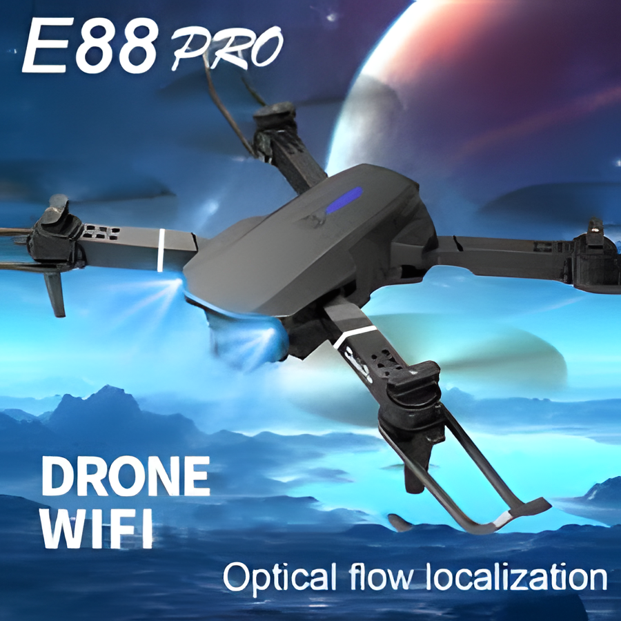 E88 Drone with HD Camera – Foldable WiFi FPV Quadcopter with Altitude Hold