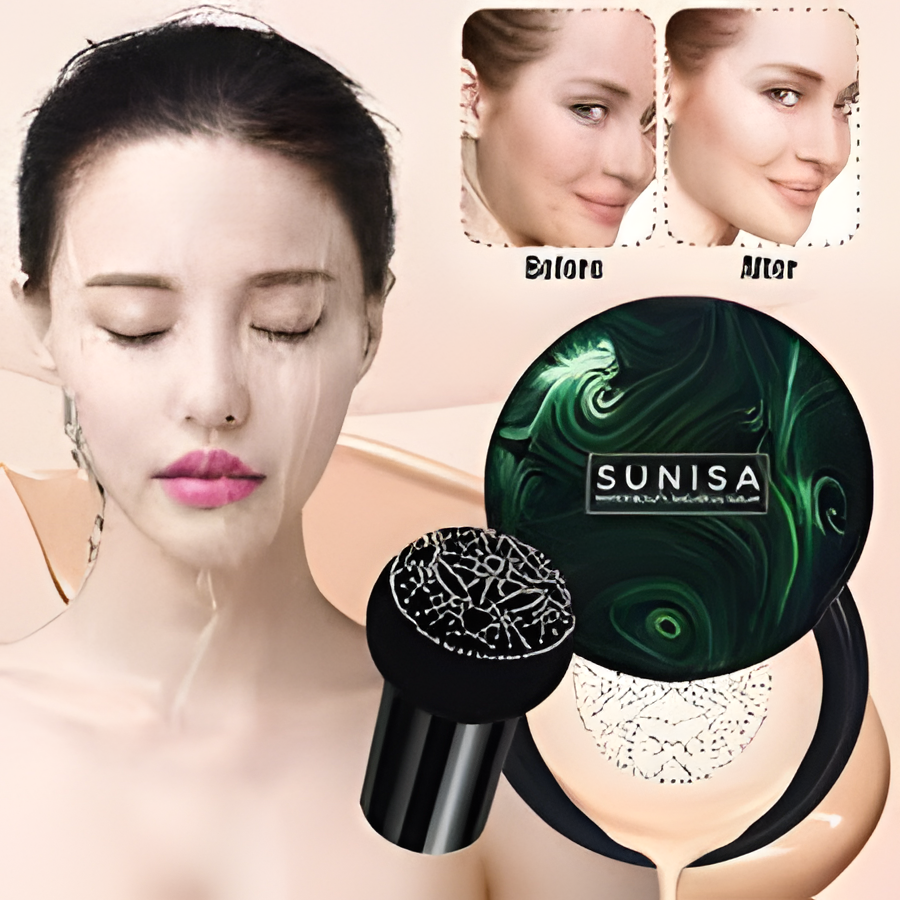 Sunisa 3-in-1 Air Cushion Cream – Foundation, Concealer & Sunscreen SPF Coverage