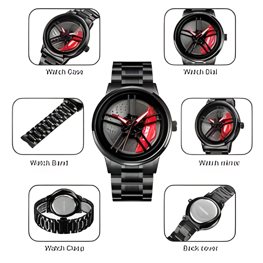 Crone Watch 2 Wheel Rim Design – Luxury Sports Watch for Men