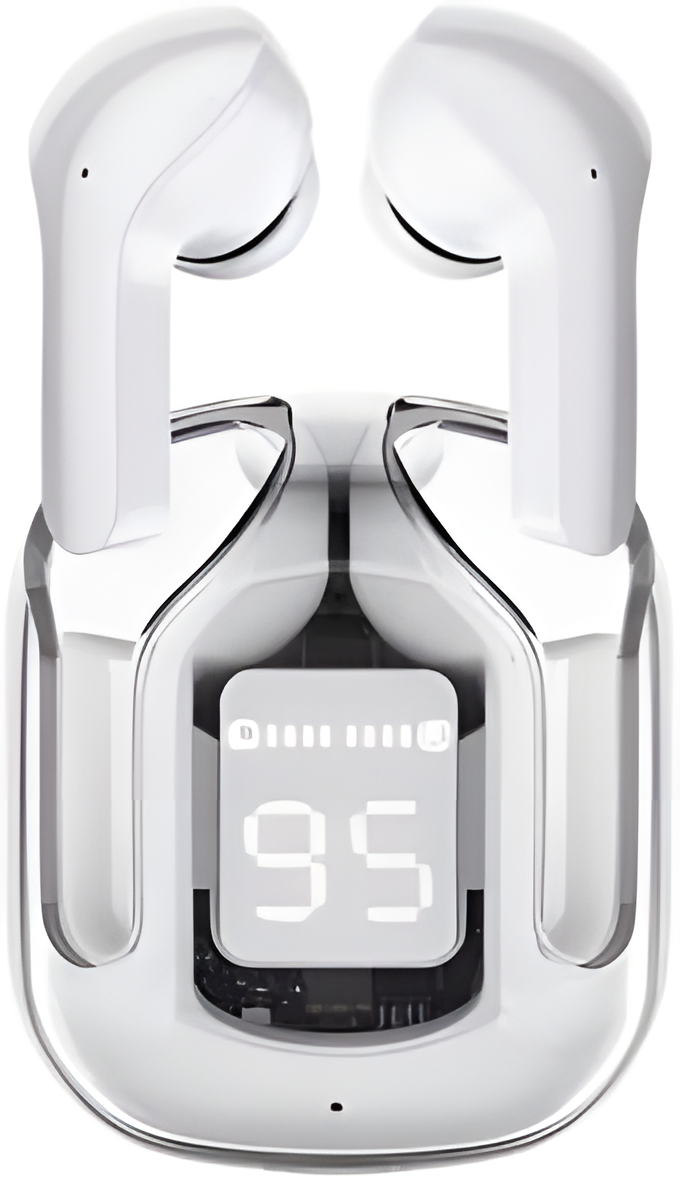 T12 Max Wireless Crystal Earbuds – HD Sound with Touch Control