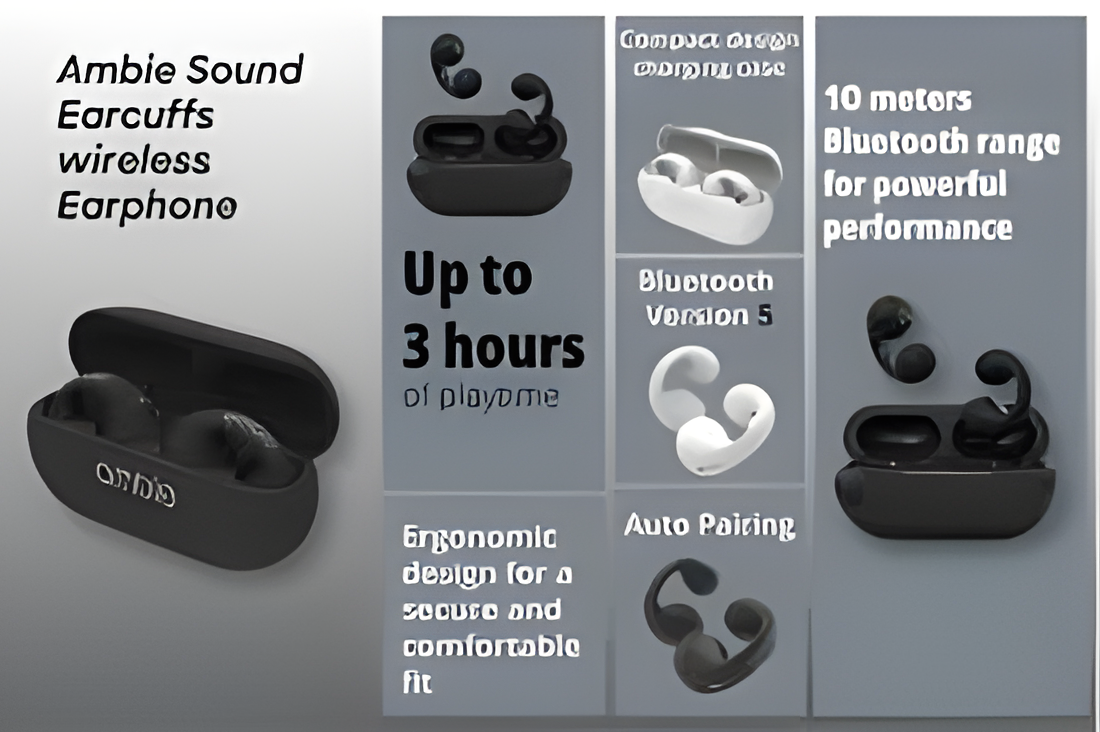 Ambie EarBuds – Open-Ear Wireless Bluetooth Earphones with Comfortable Fit & Clear Sound