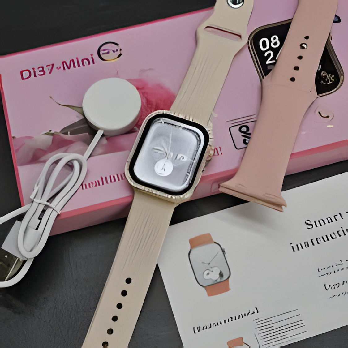 DI 37 Mini Series Smart Watch – Fitness Tracker & Bluetooth Calling