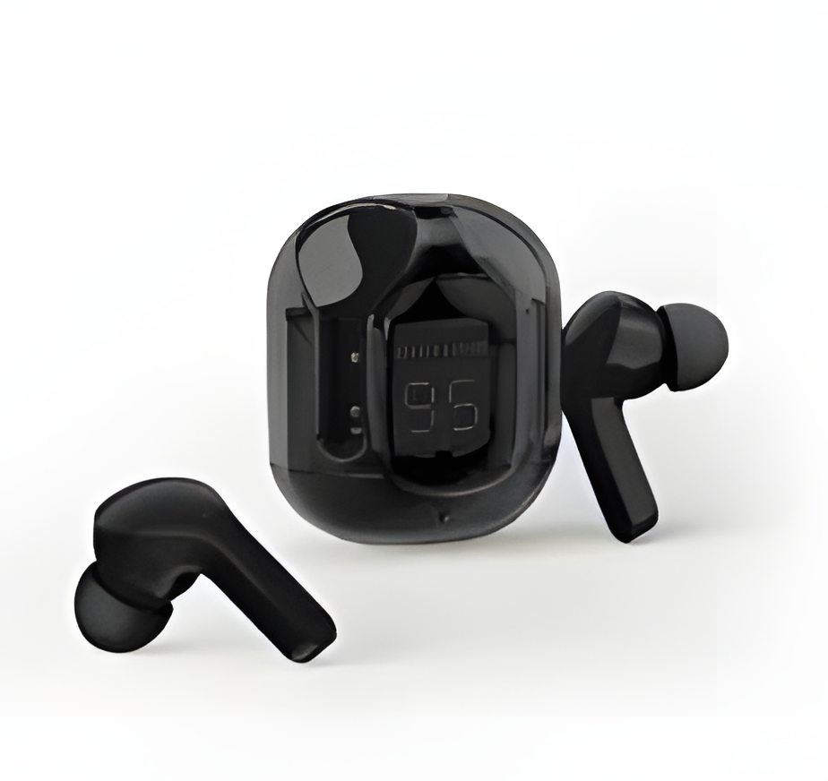 T12 Max Wireless Crystal Earbuds – HD Sound with Touch Control