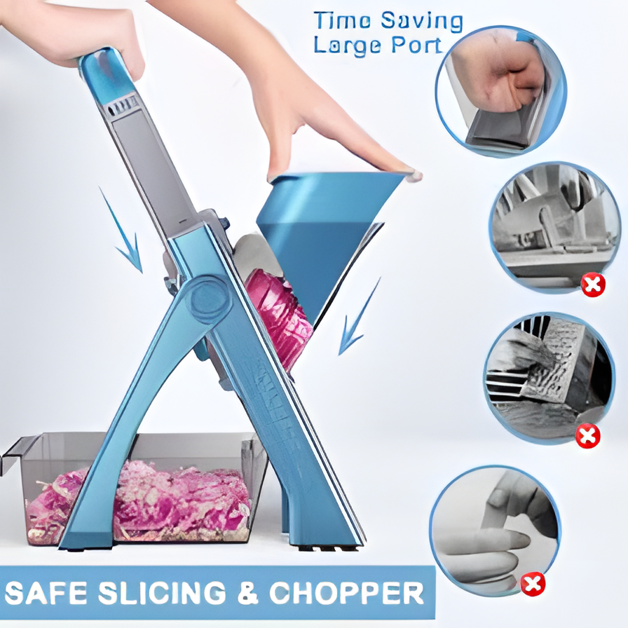 SUPMAKIN Upgraded Safe Mandoline Slicer – Multi-Function Vegetable Cutter & Kitchen Tool