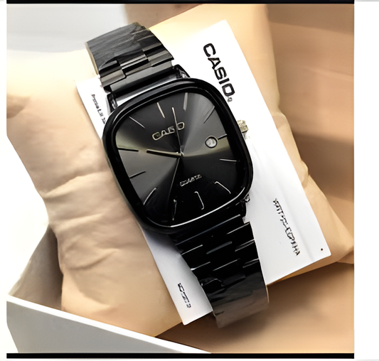 A138 Digital Chain Watch – Retro Style & Stainless Steel Bracelet