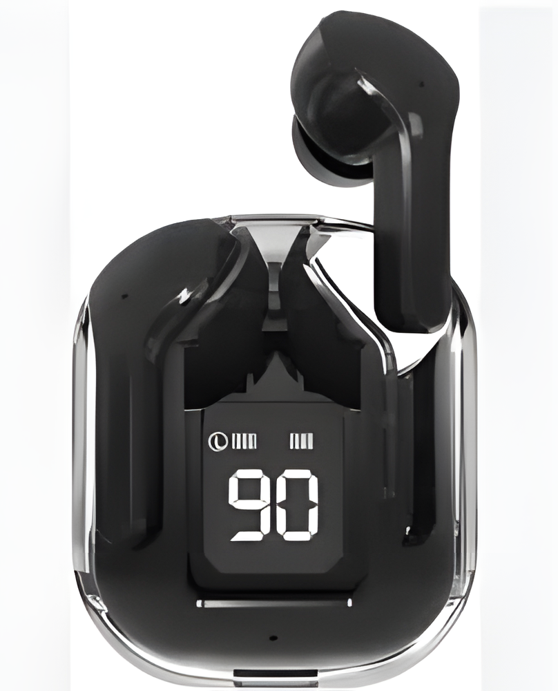 T12 Max Wireless Crystal Earbuds – HD Sound with Touch Control