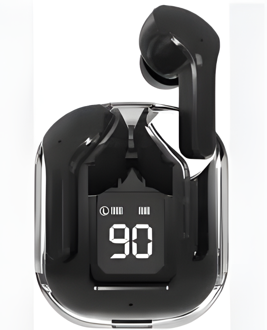 T12 Max Wireless Crystal Earbuds – HD Sound with Touch Control