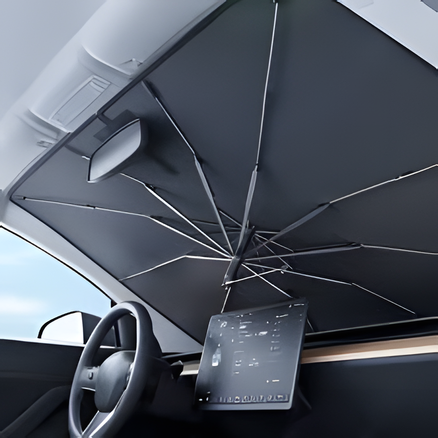 مظلة ألفا للزجاج الأمامي - قابلة للطي لحماية السيارات من الشمس والحرارة