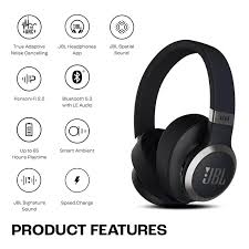 JBL Live 770NC Wireless Over-Ear Headphones – Adaptive Noise Cancelling, 70H Battery, Deep Bass Sound